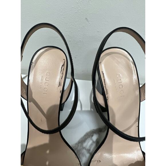 Gucci Leather Sandals in Black - Size 38 - Picture 10 of 10